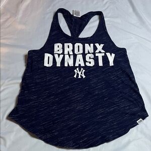 Pink Victoria’s Secret 5th & Ocean Bronx Dynasty New Yankees Racerback Tank